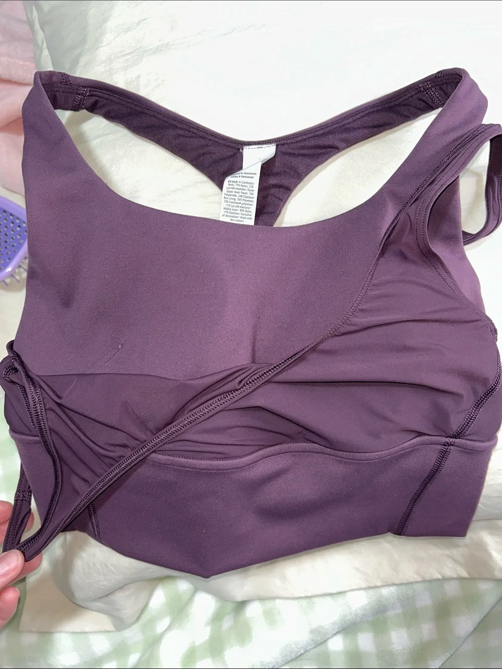 Lululemon Wunder Train Sports Bra - Grape Thistle 4